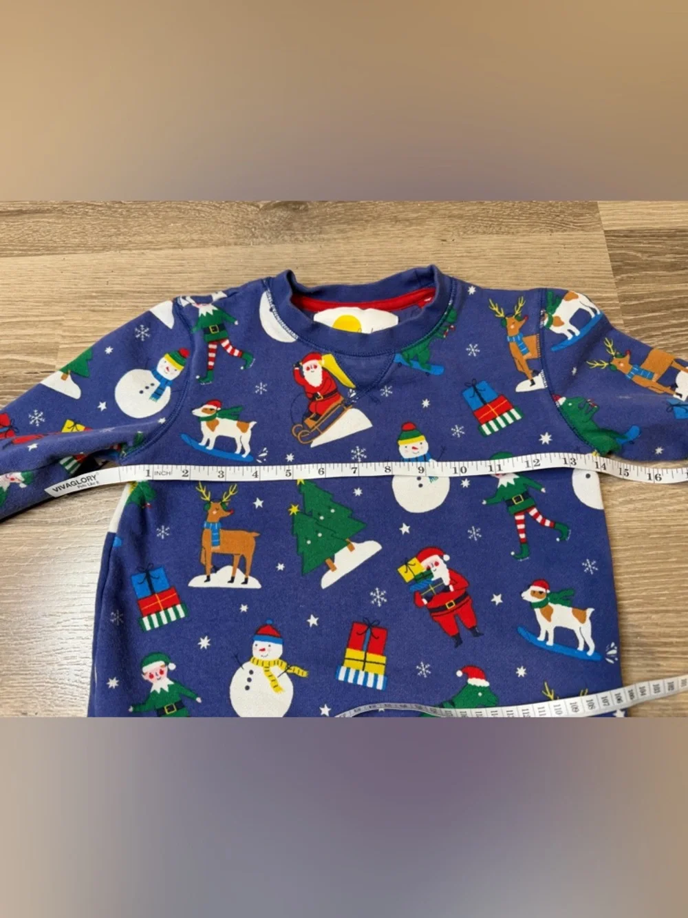 Mini Boden Holiday Sweatshirt 5–6Y Santa‎ Snowman Reindeer Christmas Top Unisex